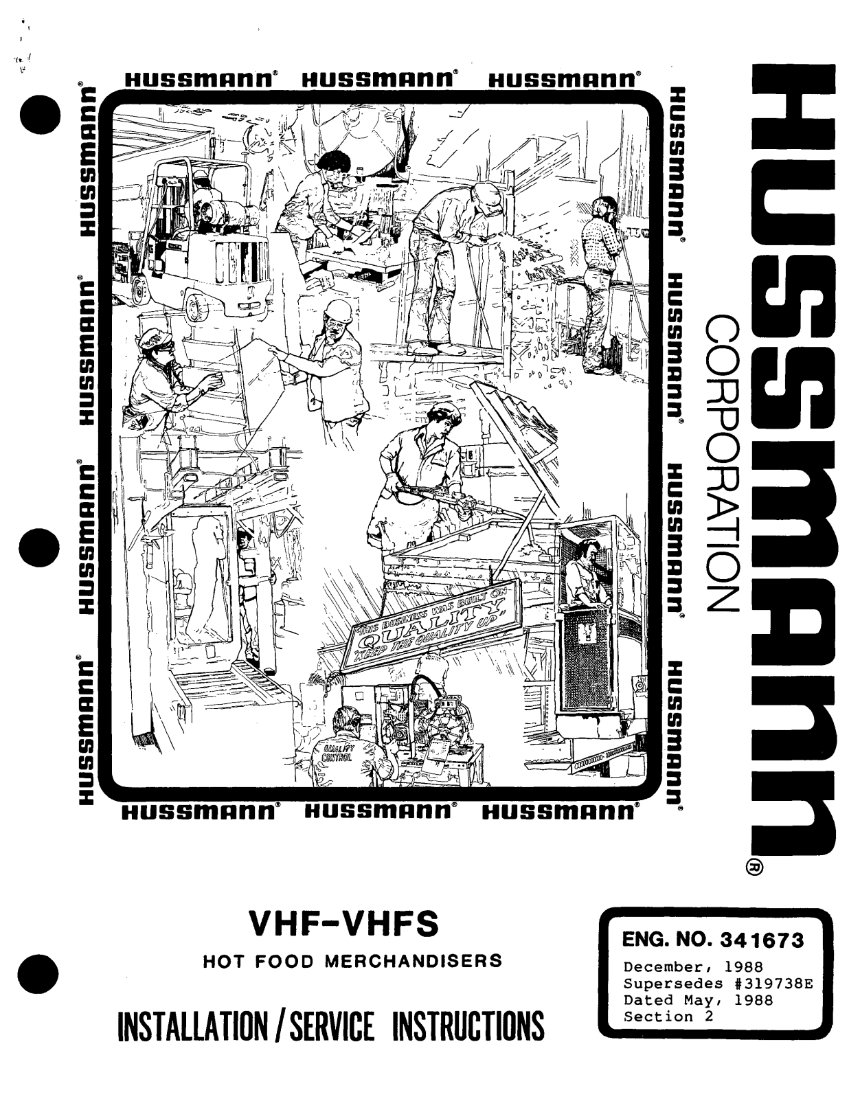 Hussmann VHF, VHFS Install Manual