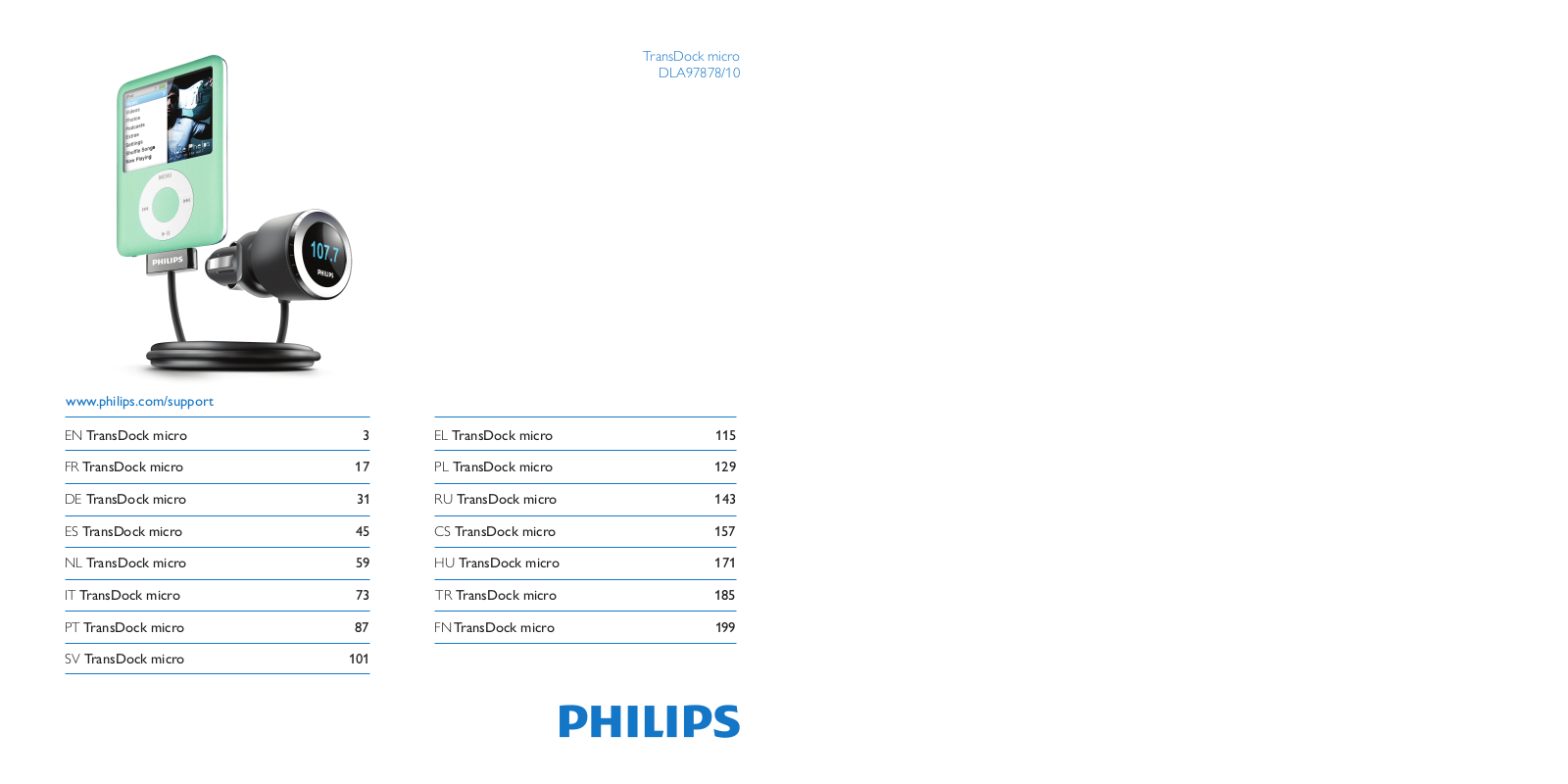 Philips DLA97878 User Manual