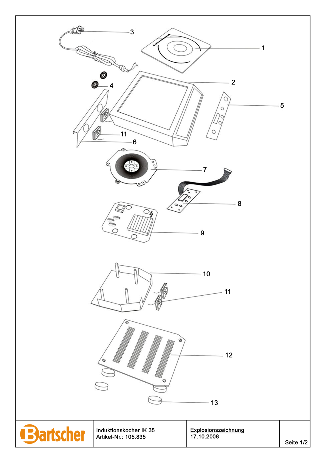 Bartscher 105.835 User Manual