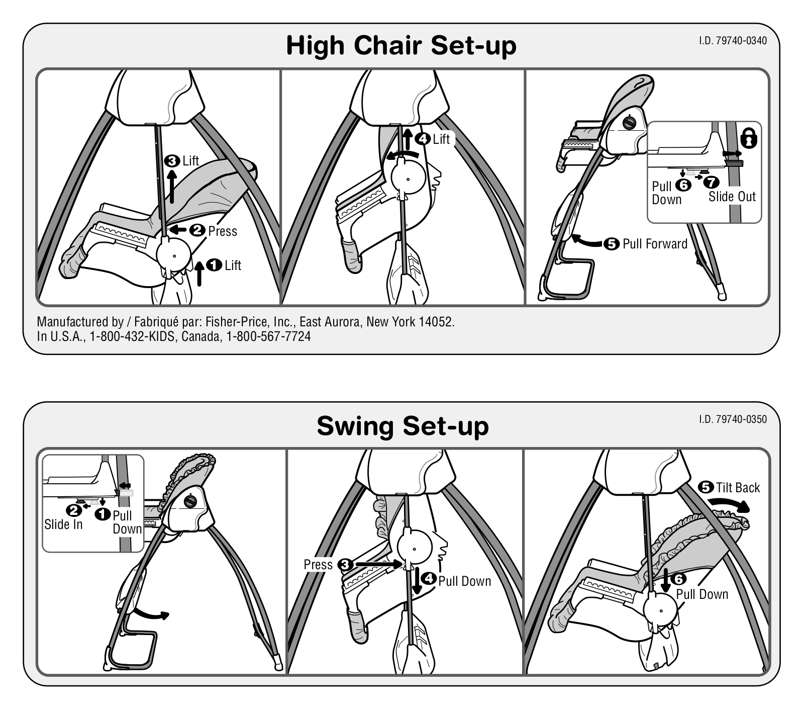 Fisher-Price 79740 Instruction Sheet