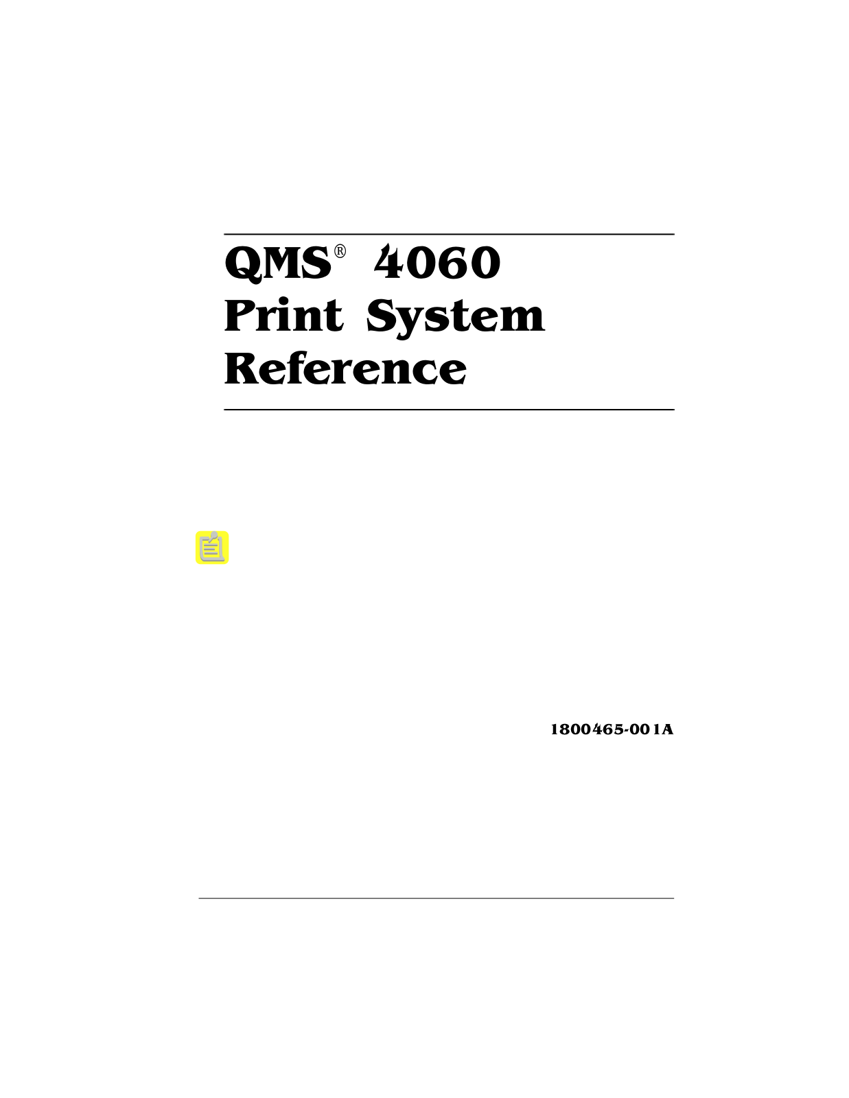 Konica Minolta QMS 4060 User manual