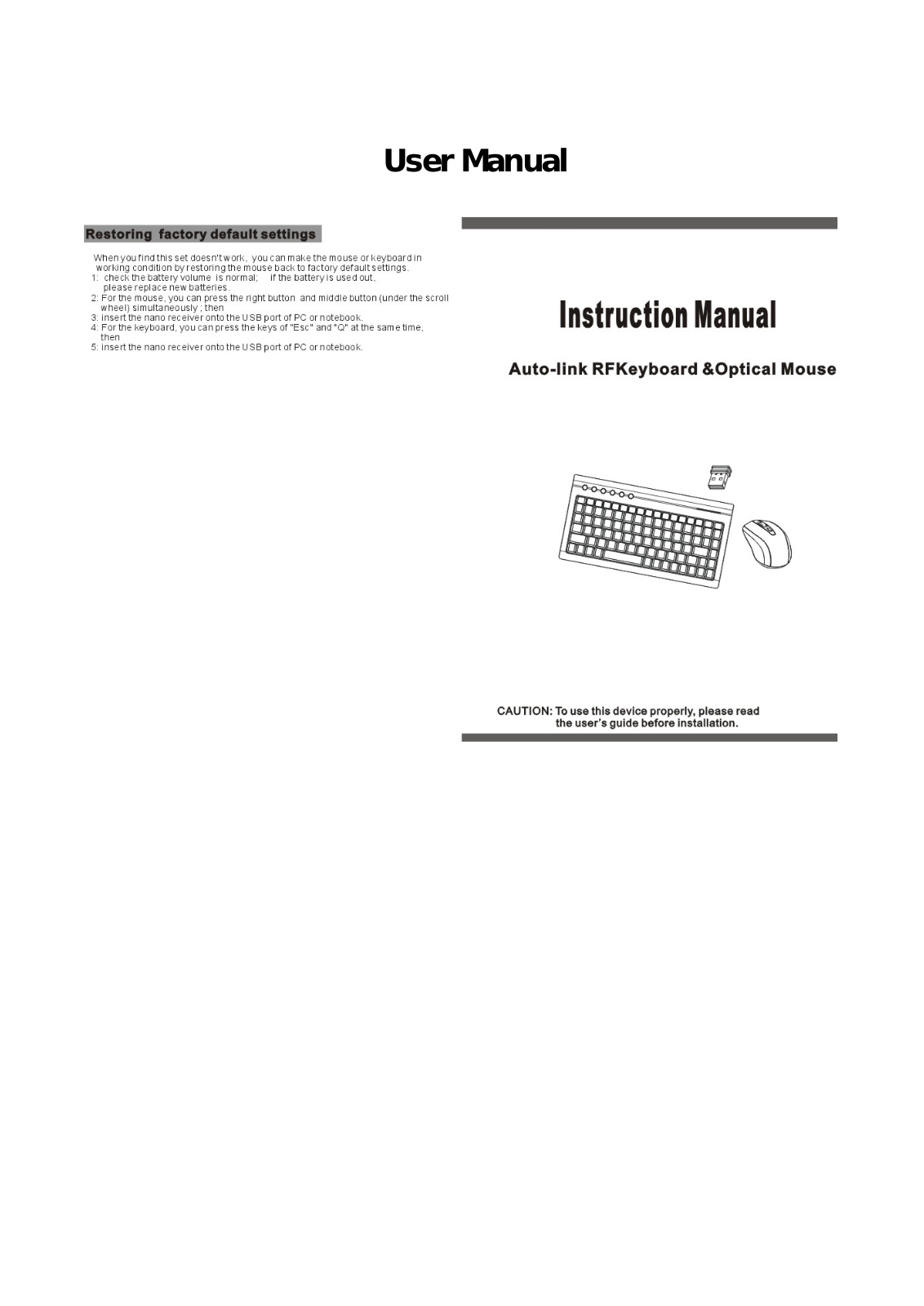 SQT Electronics SMK 78507GL M, SMK 20306AG M, SMK 20306AG K, SMK 78507GL K Users Manual