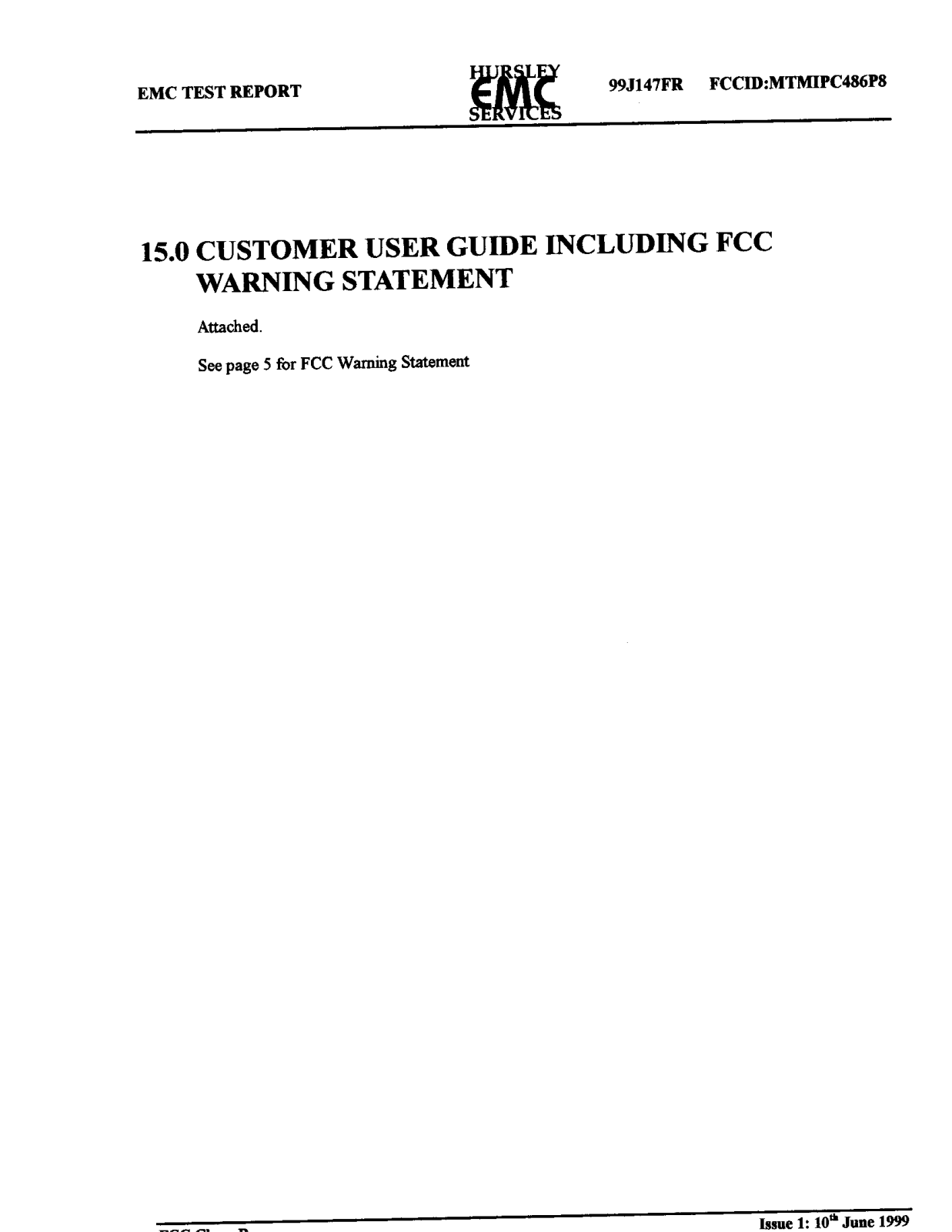 HTEC IPC486P8 User Manual