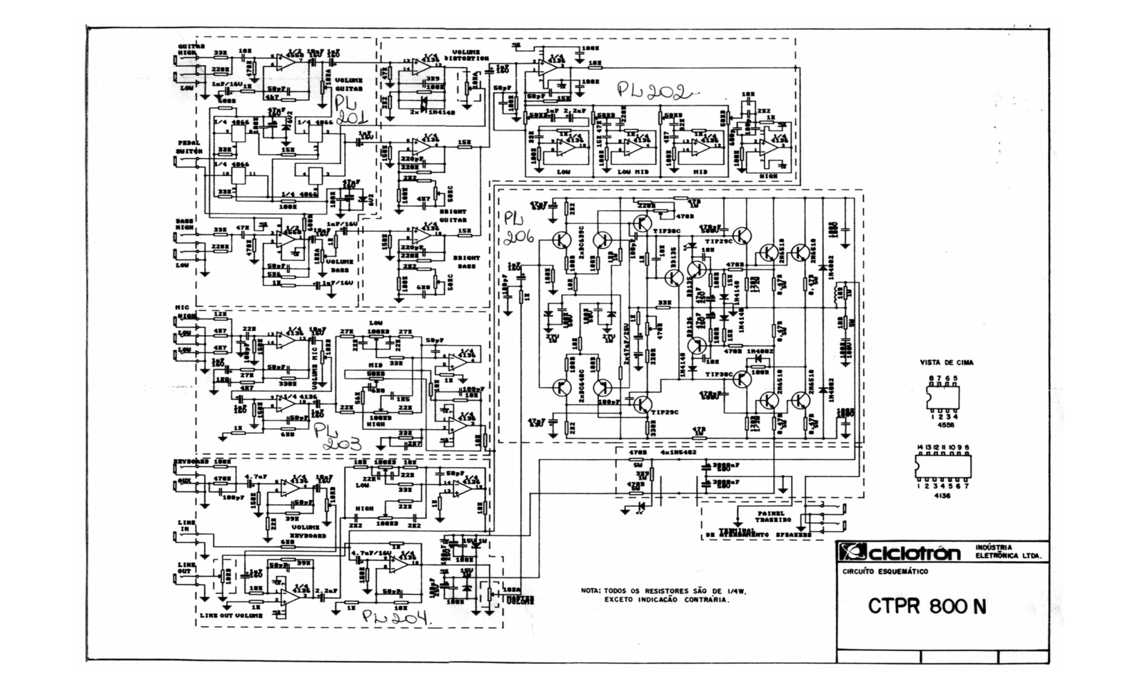 CICLOTRON CTPR 800 N Schematic