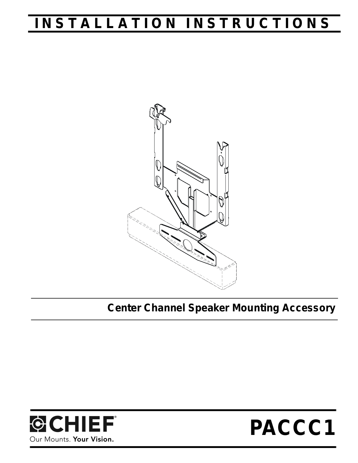 CHIEF PACCC1 User Manual