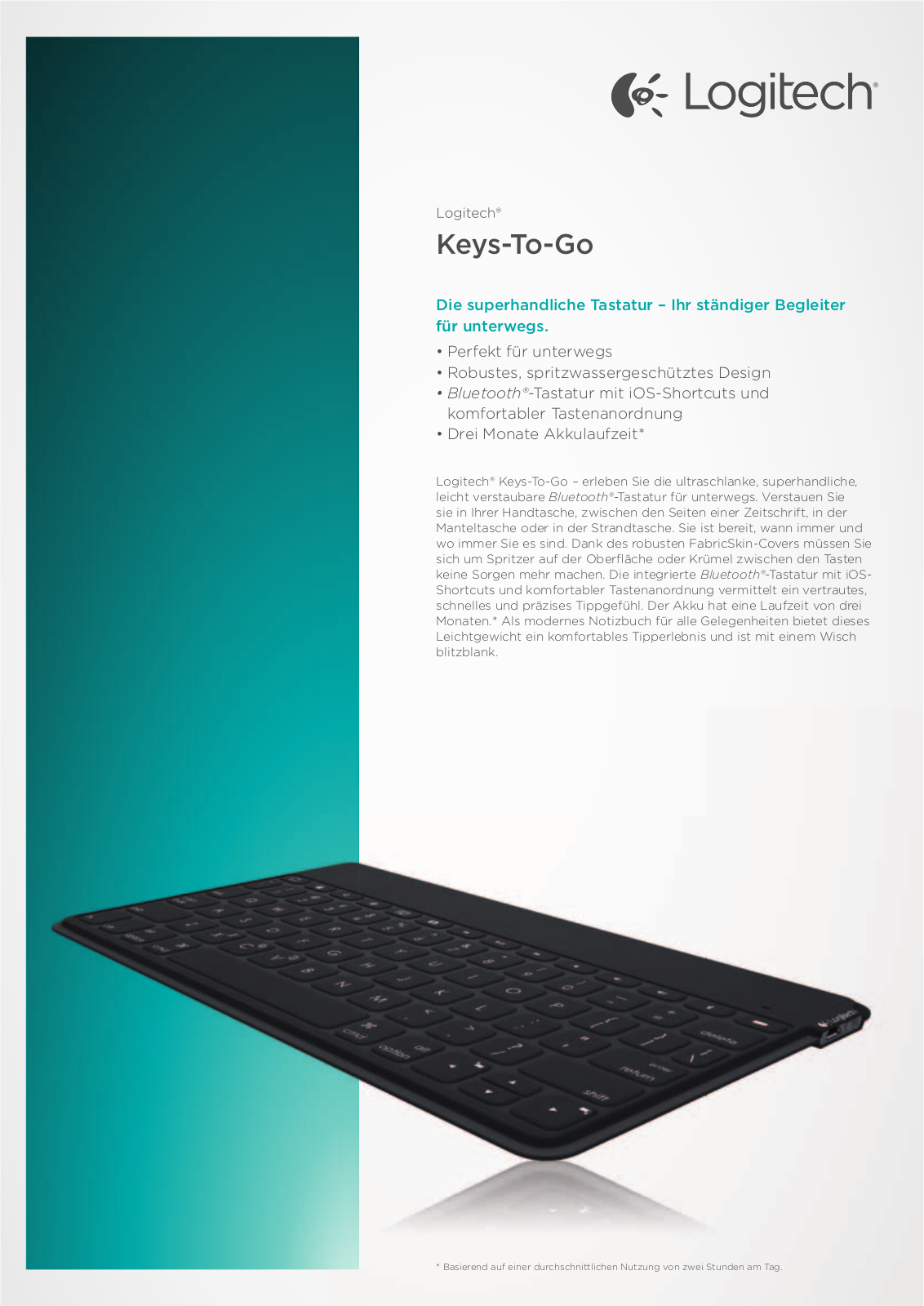 Logitech Keys-To-Go User Manual