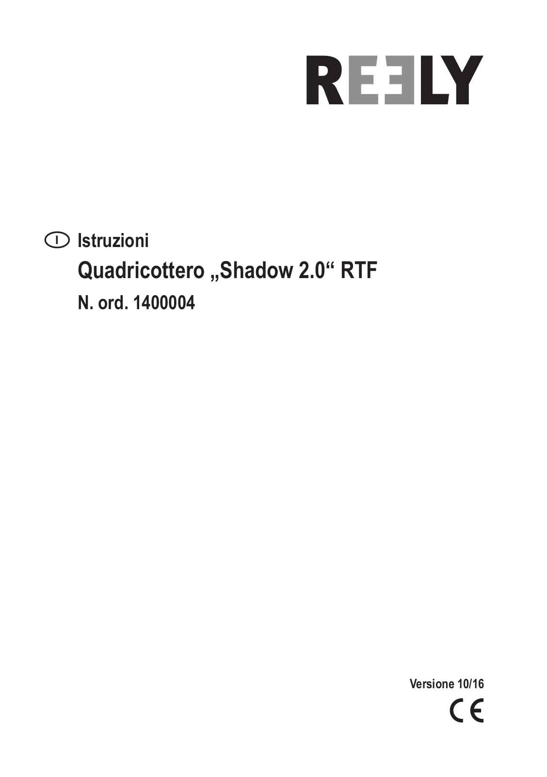 Reely Shadow 2.0 User manual