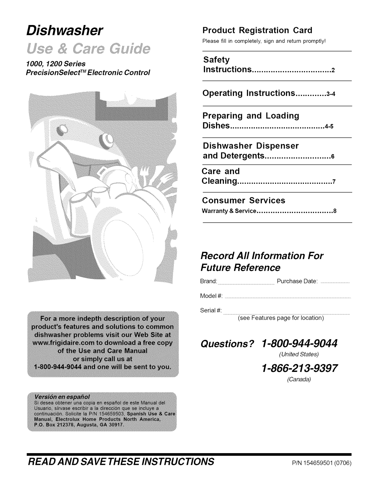 Frigidaire FDB1050REB3, FDB1050REB4, FDB1050REB5, FDB1050REC3, FDB1050REC4 Owner’s Manual - ManualMachine.com