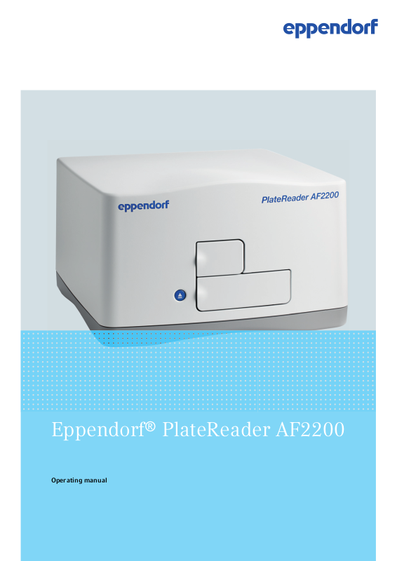 Eppendorf AF2200 User Manual