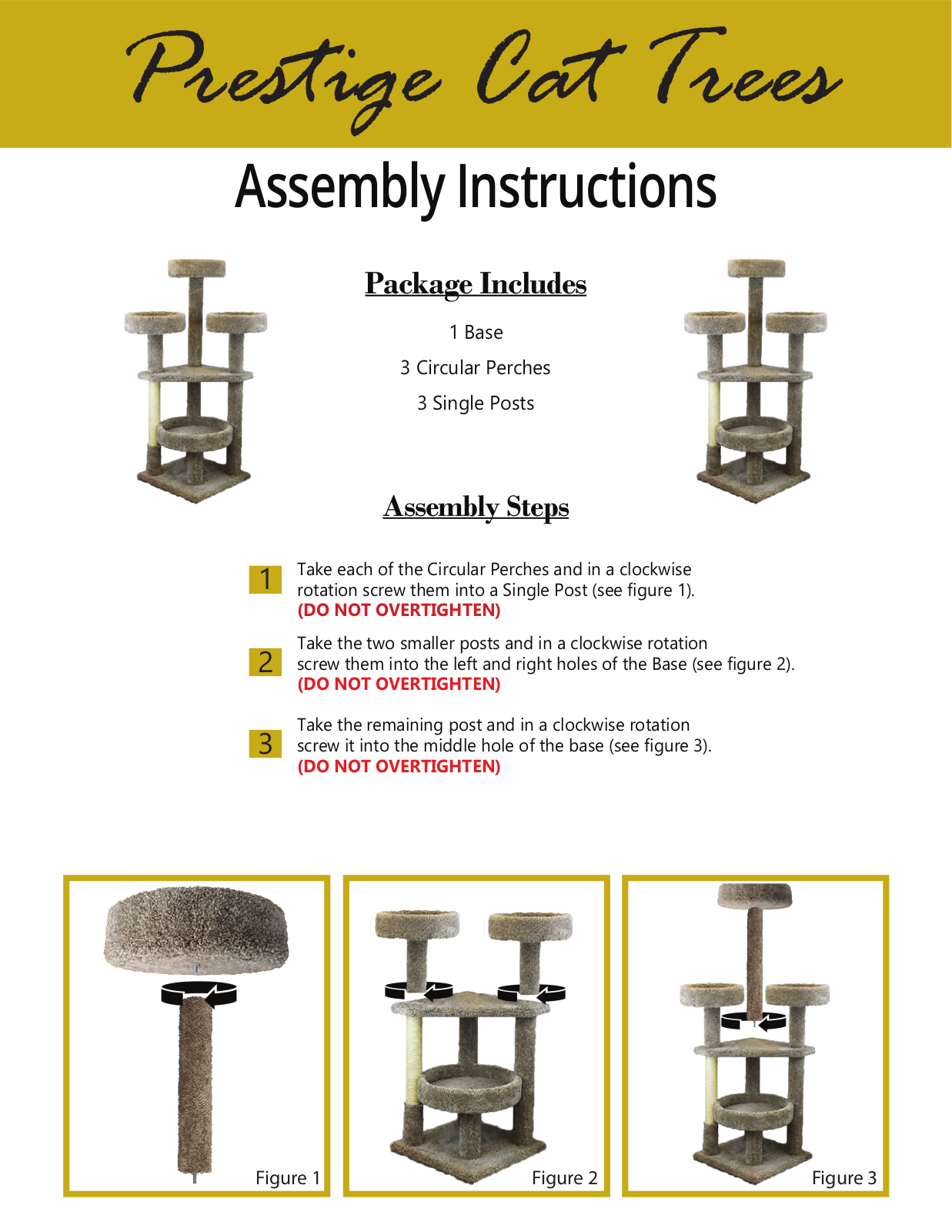 Prestige Cat Trees DRES1059 Installation & Assembly - ManualMachine.com