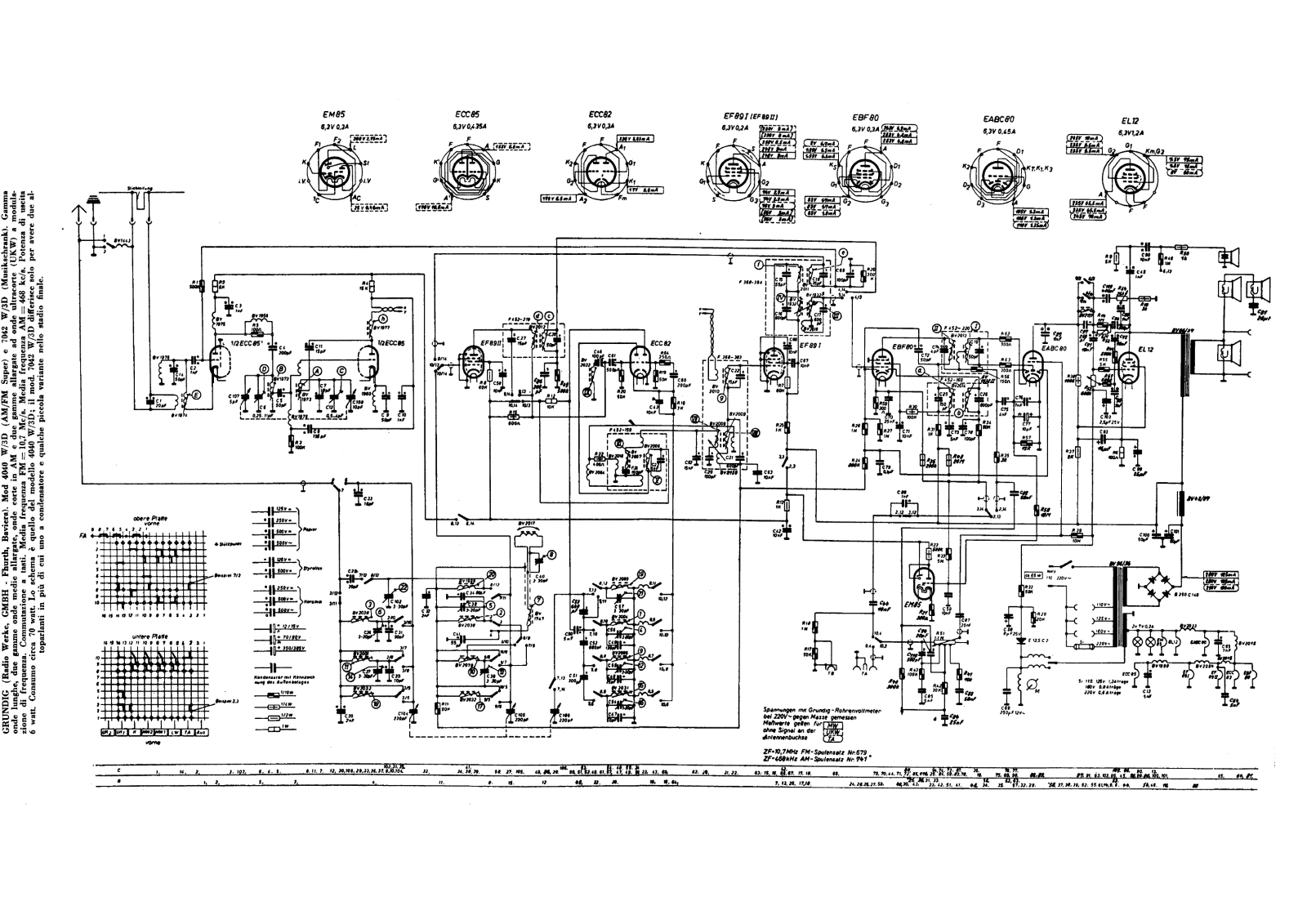Grundig 4040w 3d, 7042w 3d schematic