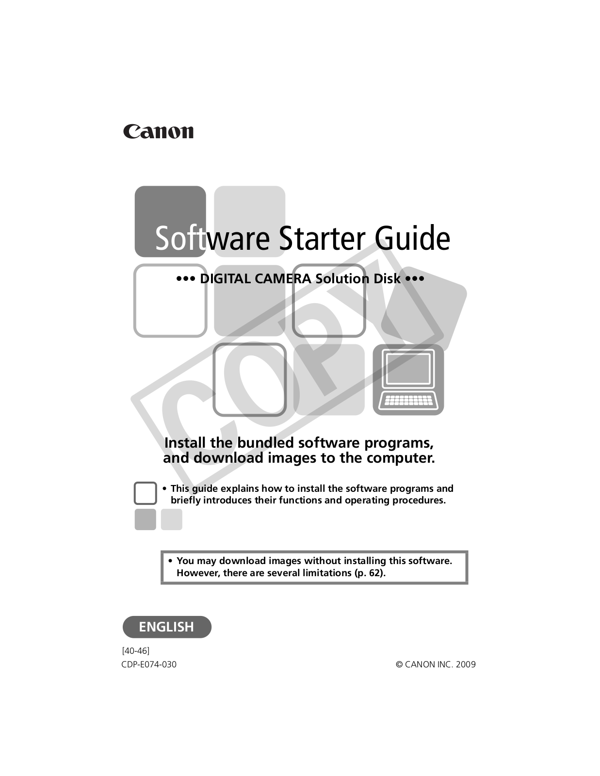 Canon CDP-E074-030 User Manual