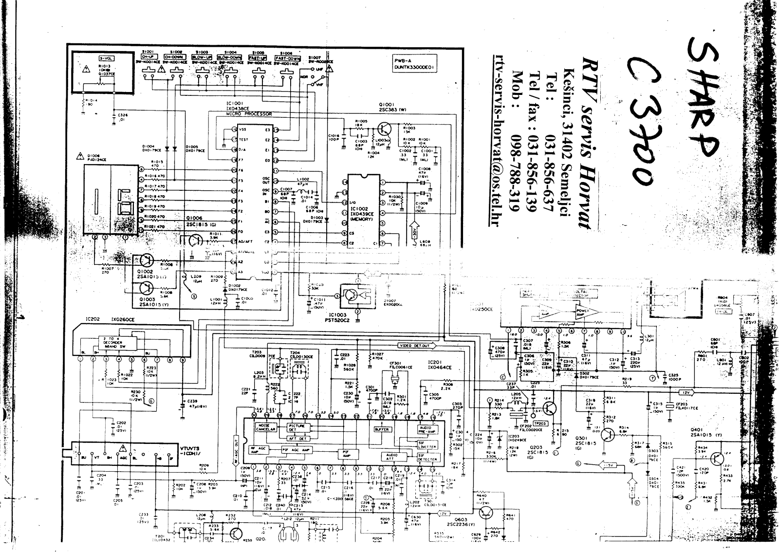 SHARP C-3700 Schematics