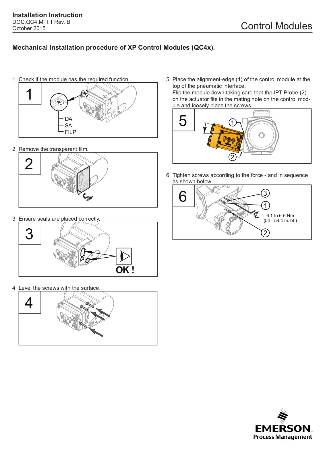 Bettis Mechanical Installation Installation Instructions - ManualMachine.com