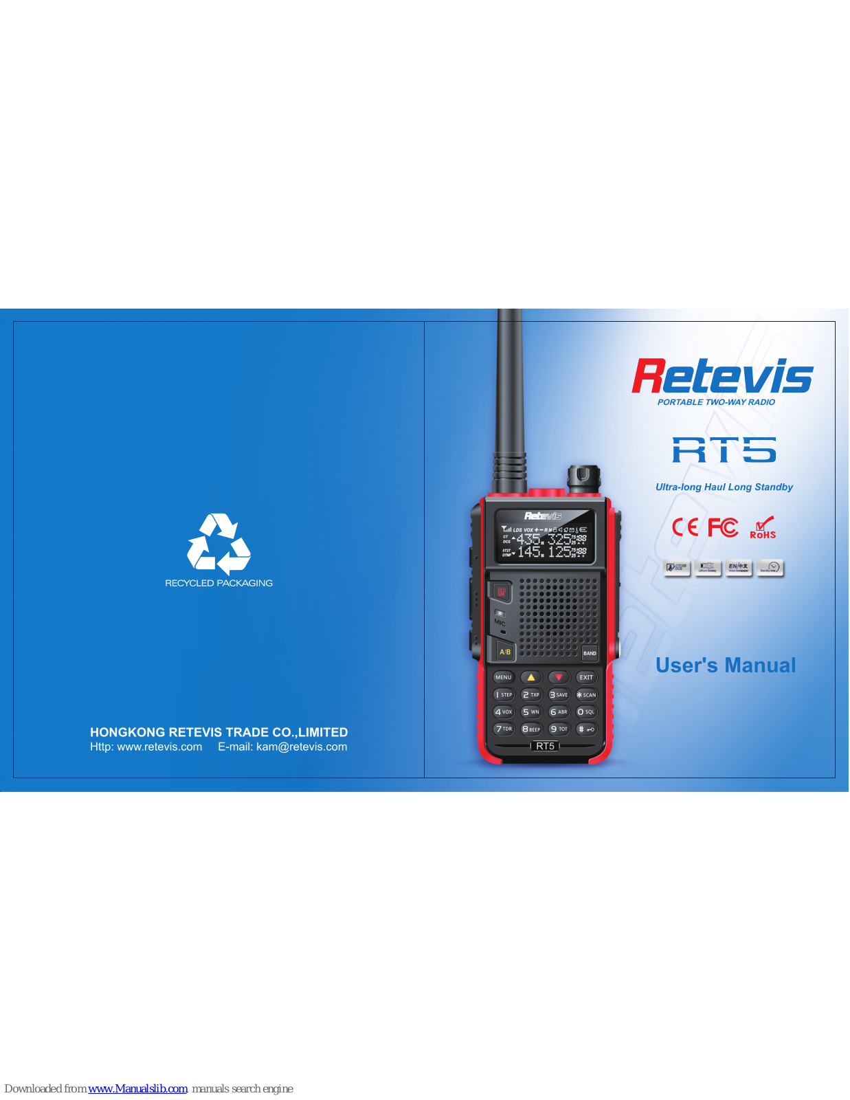 Retevis RT5 User Manual - ManualMachine.com