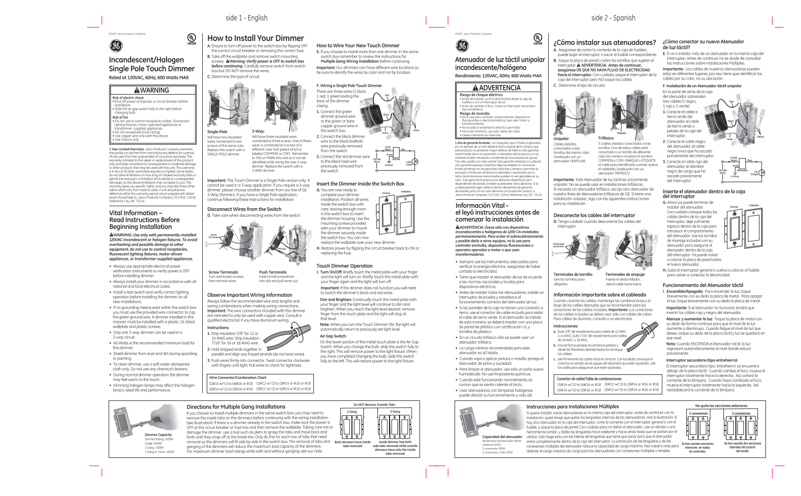 GE 18022 Quick Start Manual