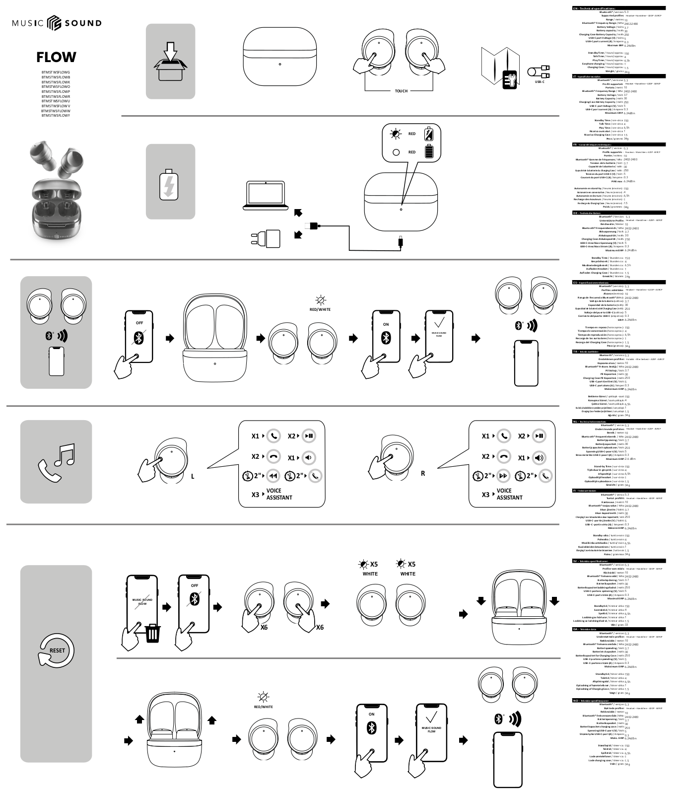 CELLULARLINE Flow, BTMSTWSFLOWG, BTMSTWSFLOWB, BTMSTWSFLOWK, BTMSTWSFLOWO User guide - ManualMachine.com