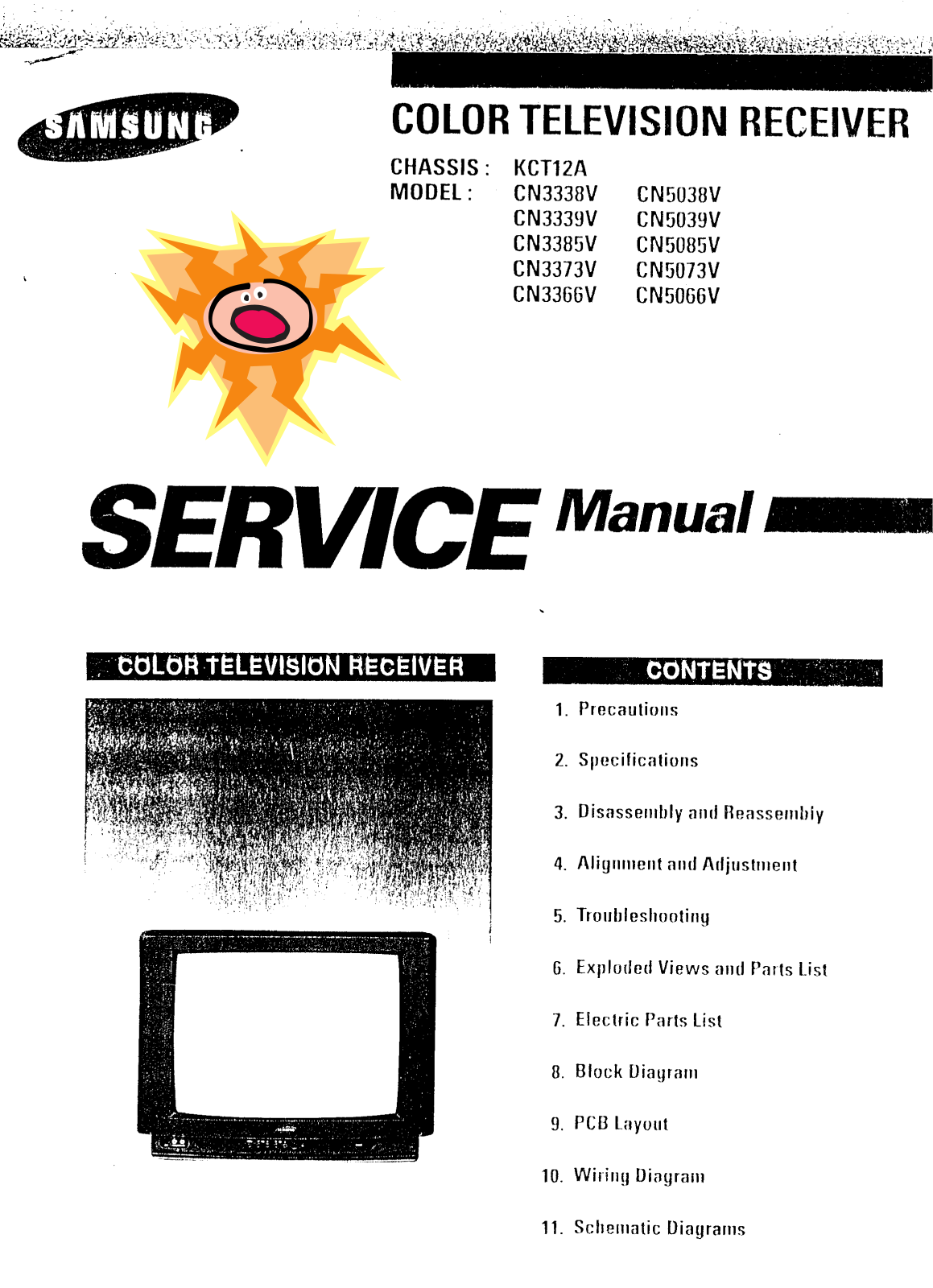 SAMSUNG CN3338V, CN5085V Service Manual