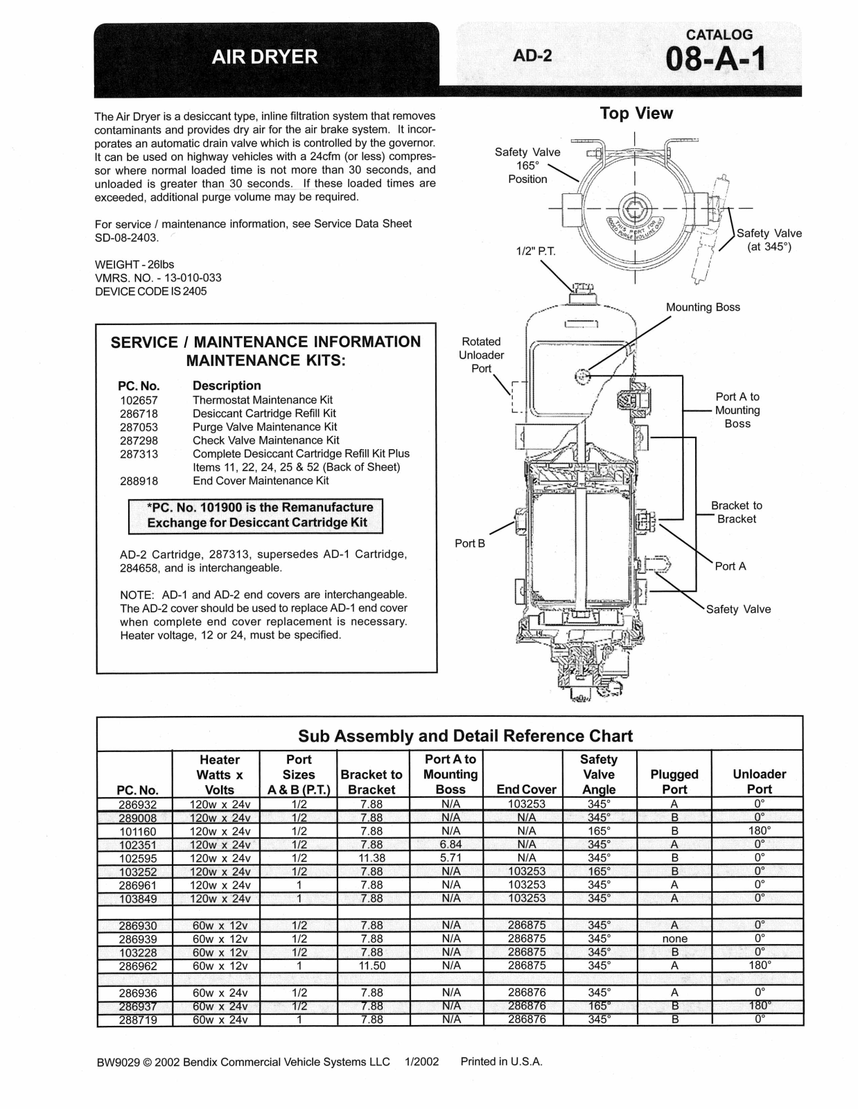 BENDIX 08-A-1 User Manual