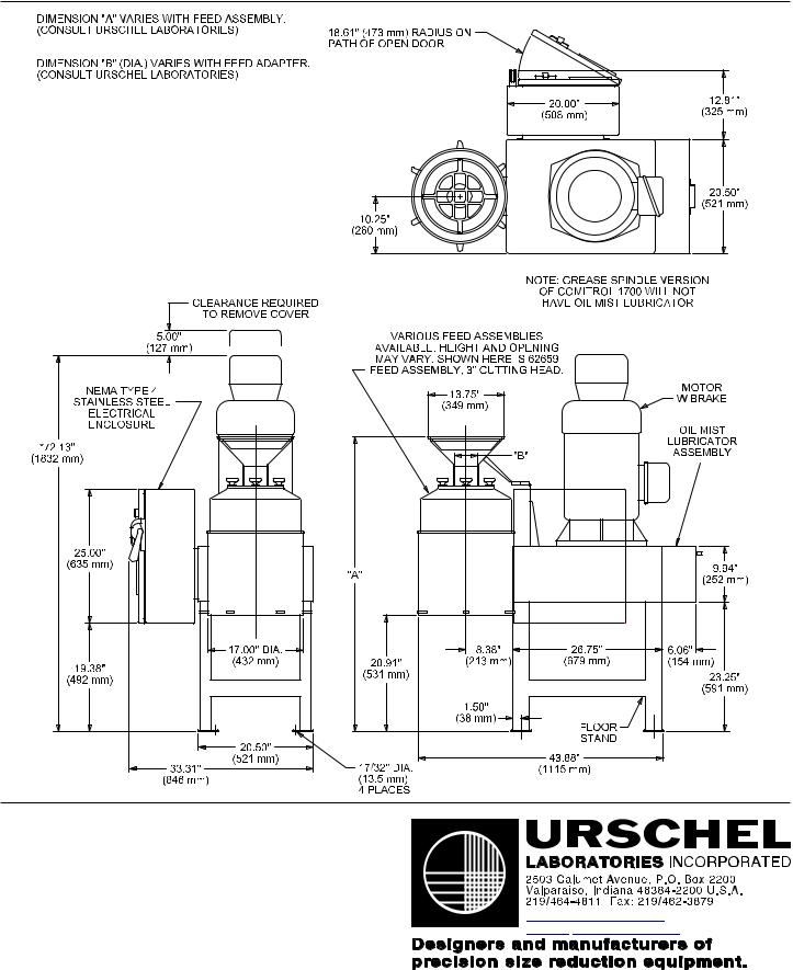 Urschel 1700 Parts Diagram