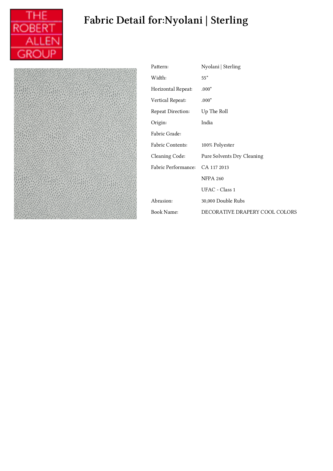 Robert Allen RALF1615 Specifications - ManualMachine.com
