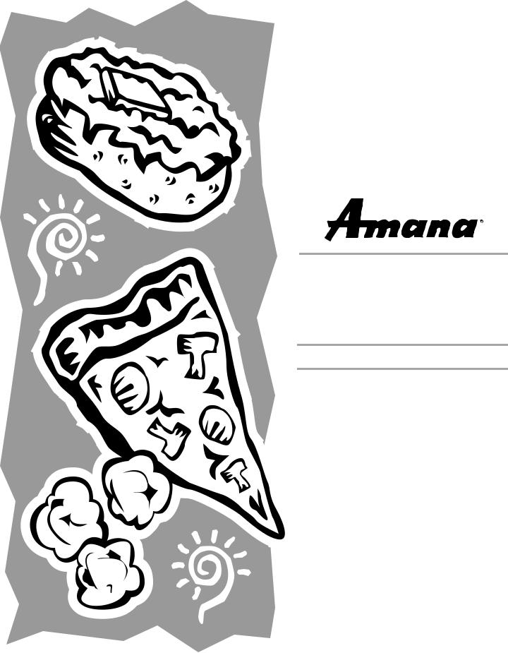 Amana AMC2165AB, AMC2166AS, AMC2165AW Owners Manual