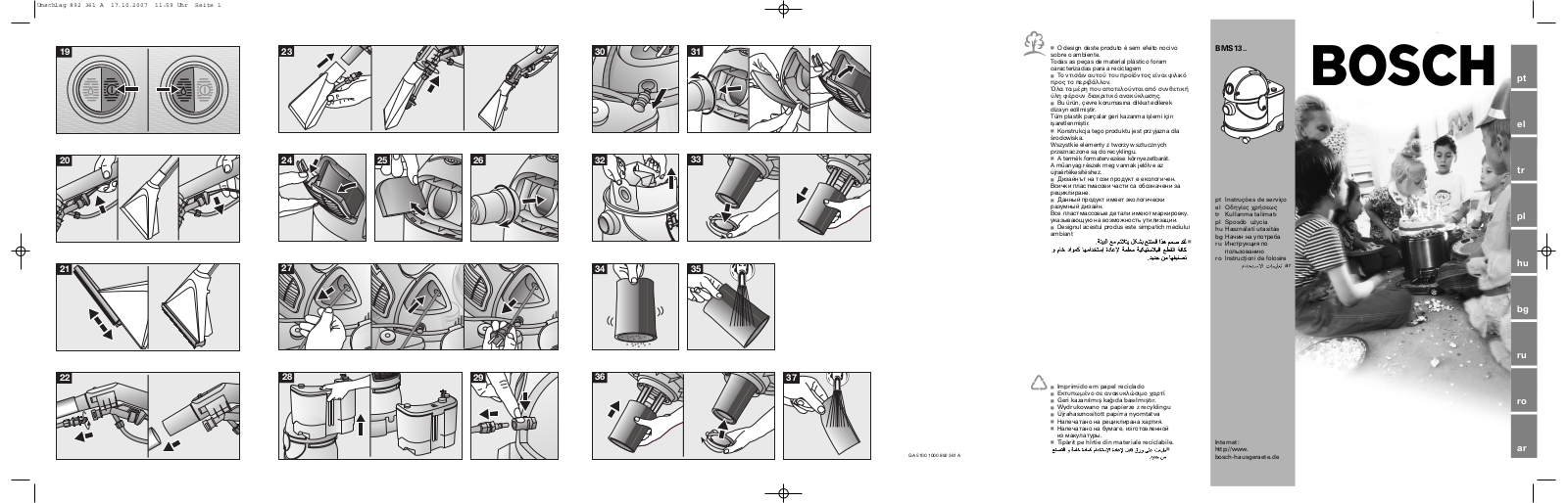 Bosch BMS 1300TR User manual