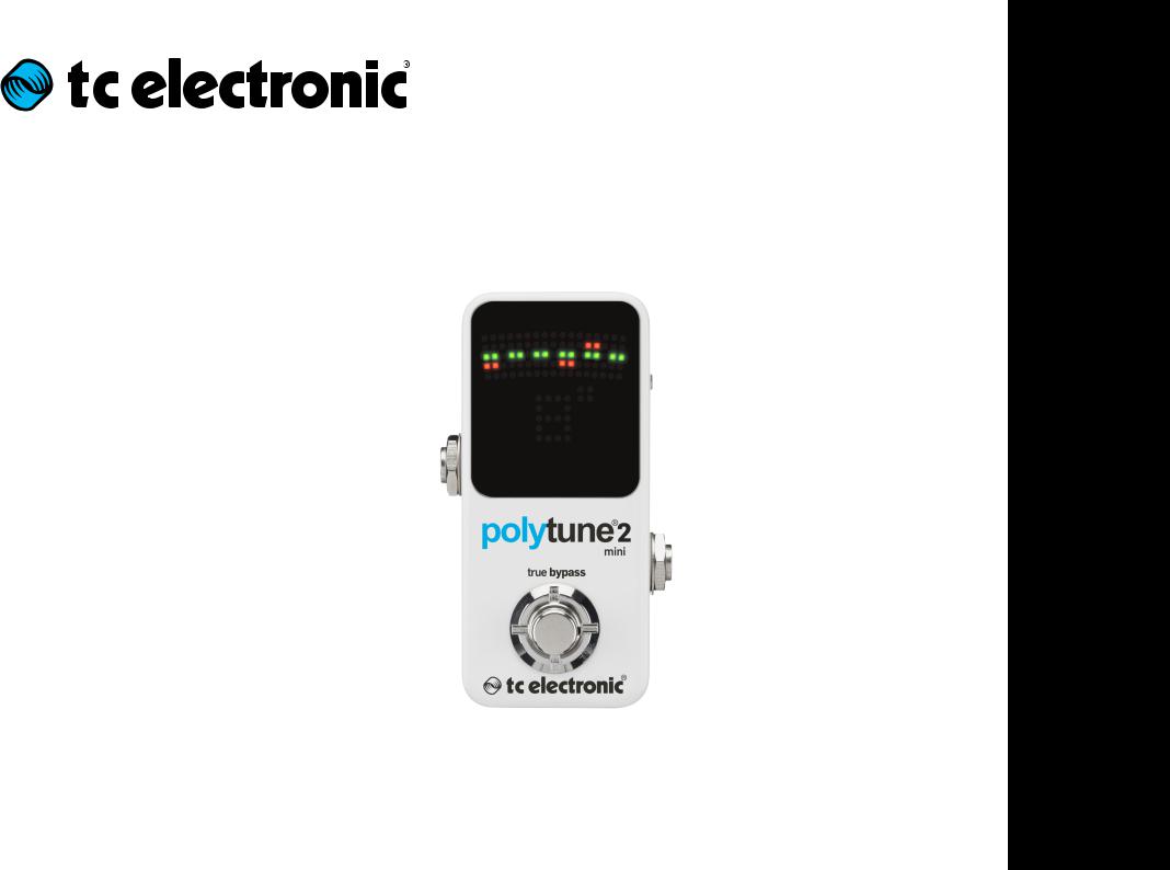 TC Electronic PolyTune 2 mini User manual
