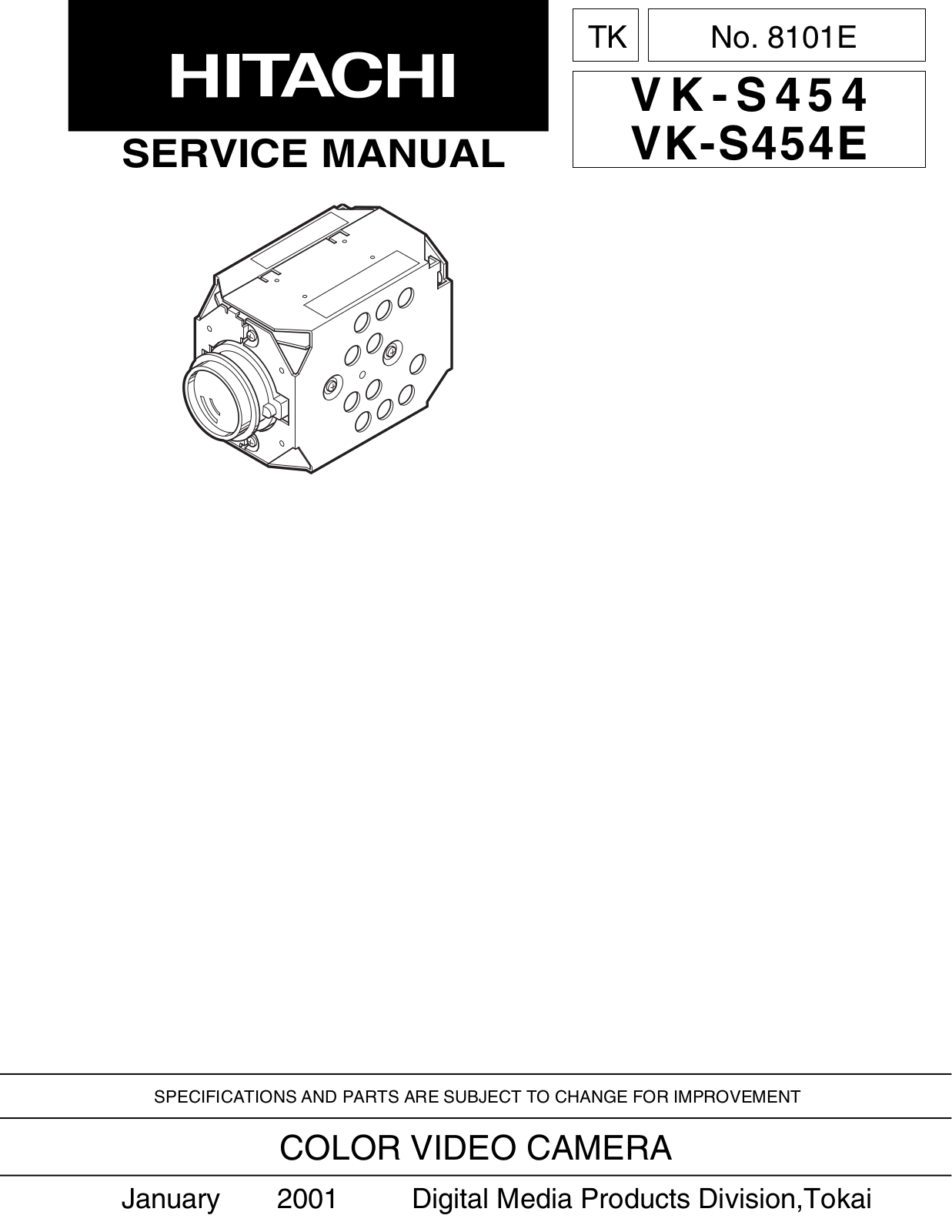 Hitachi Vks454 Service Manual