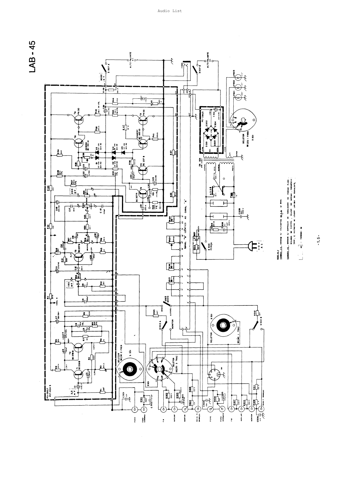 Gradiente LAB-45 Schematic