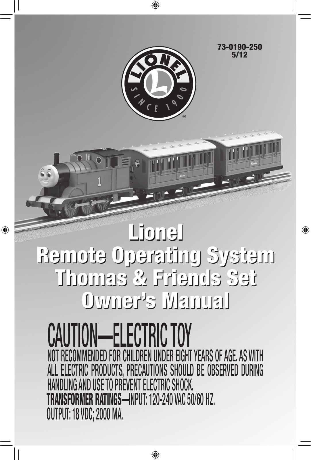 Lionel TNFRX2G4, TNFTX2G4 User Manual