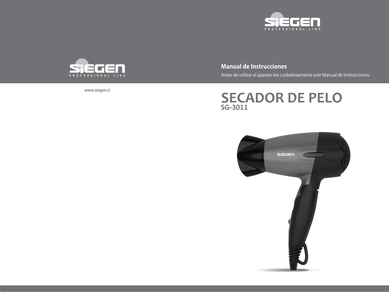 Siegen SG-3011 User Manual