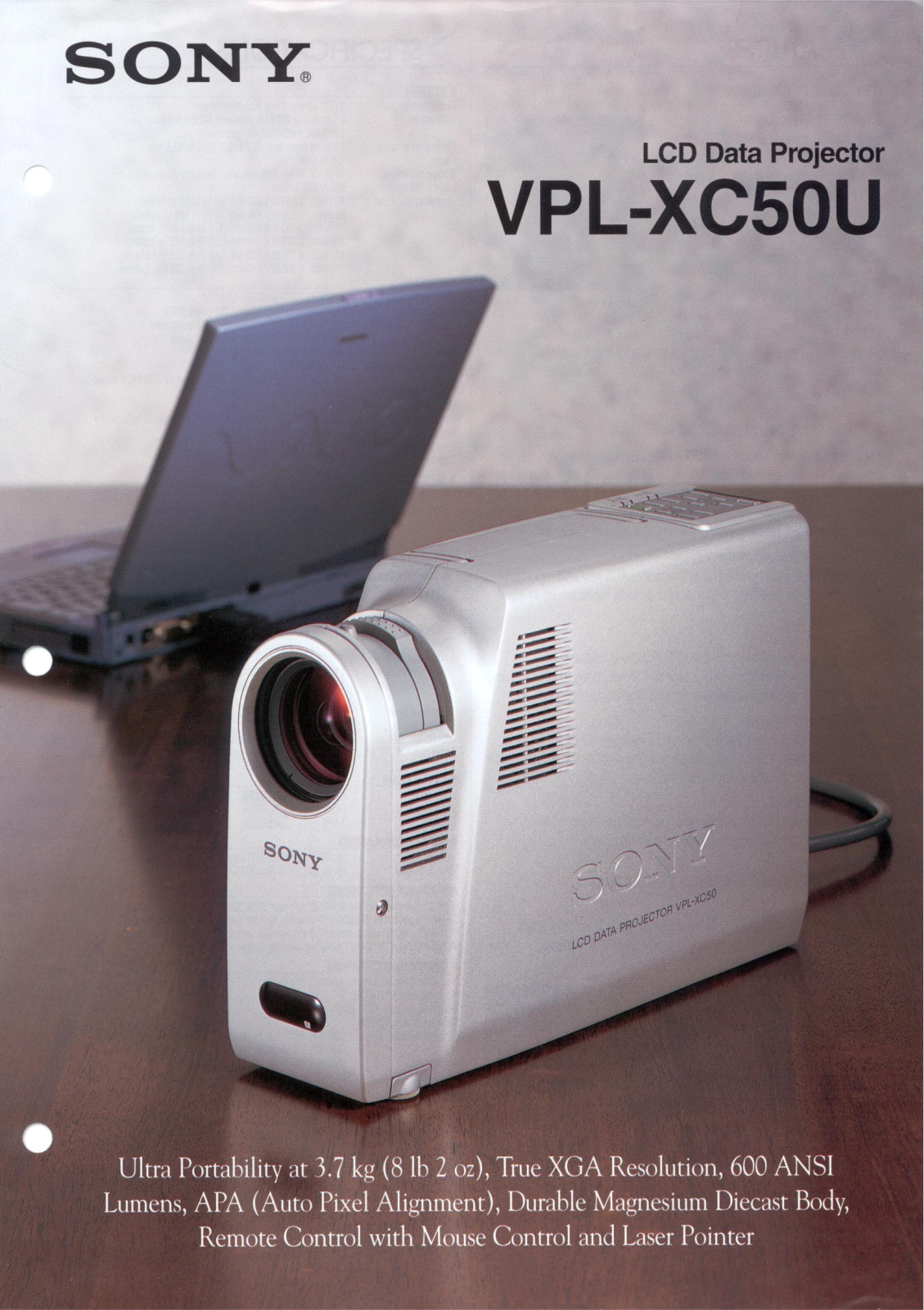 Sony VPL-XC50U Product Sheet