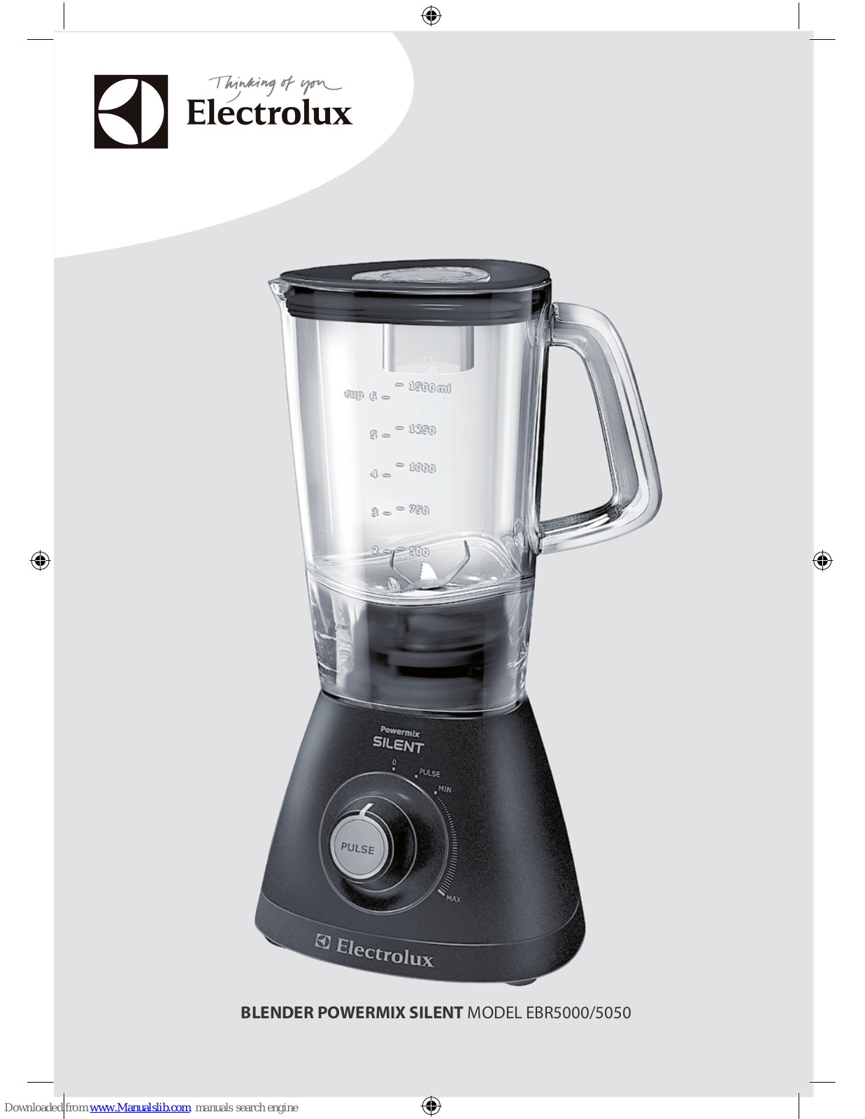 Electrolux EBR5000, EBR5050 Instruction Book - ManualMachine.com
