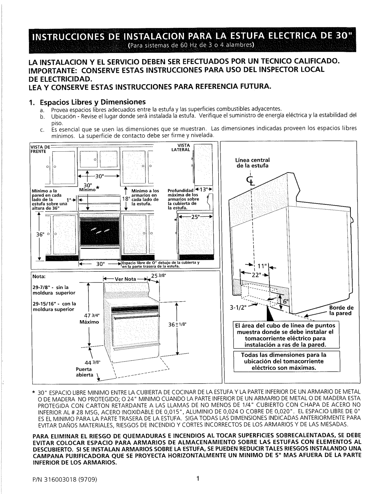 Frigidaire FEF363SGWA, FEF363SGWB Installation Guide - ManualMachine.com