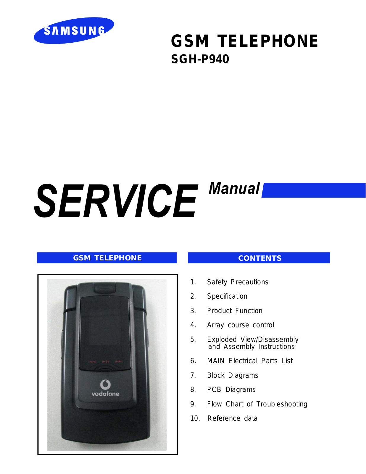 Samsung P940 Service Manual