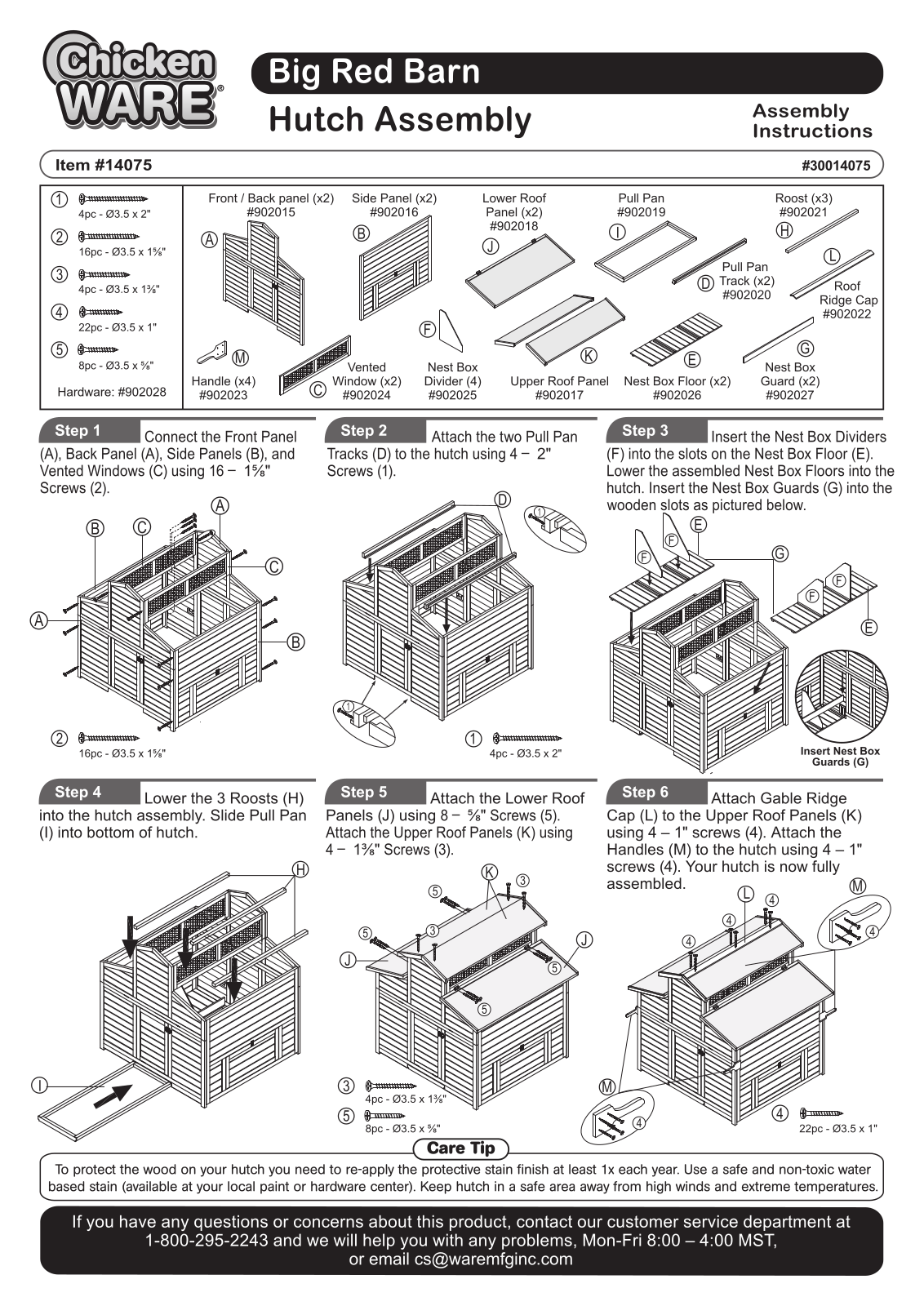 Ware Pet Products WFG1713 Installation & Assembly - ManualMachine.com