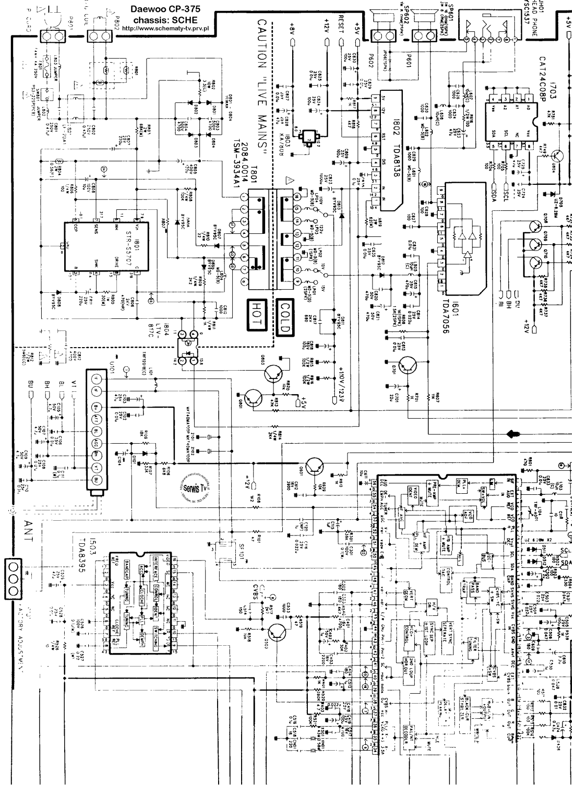 Daewoo CP-375 Schematic