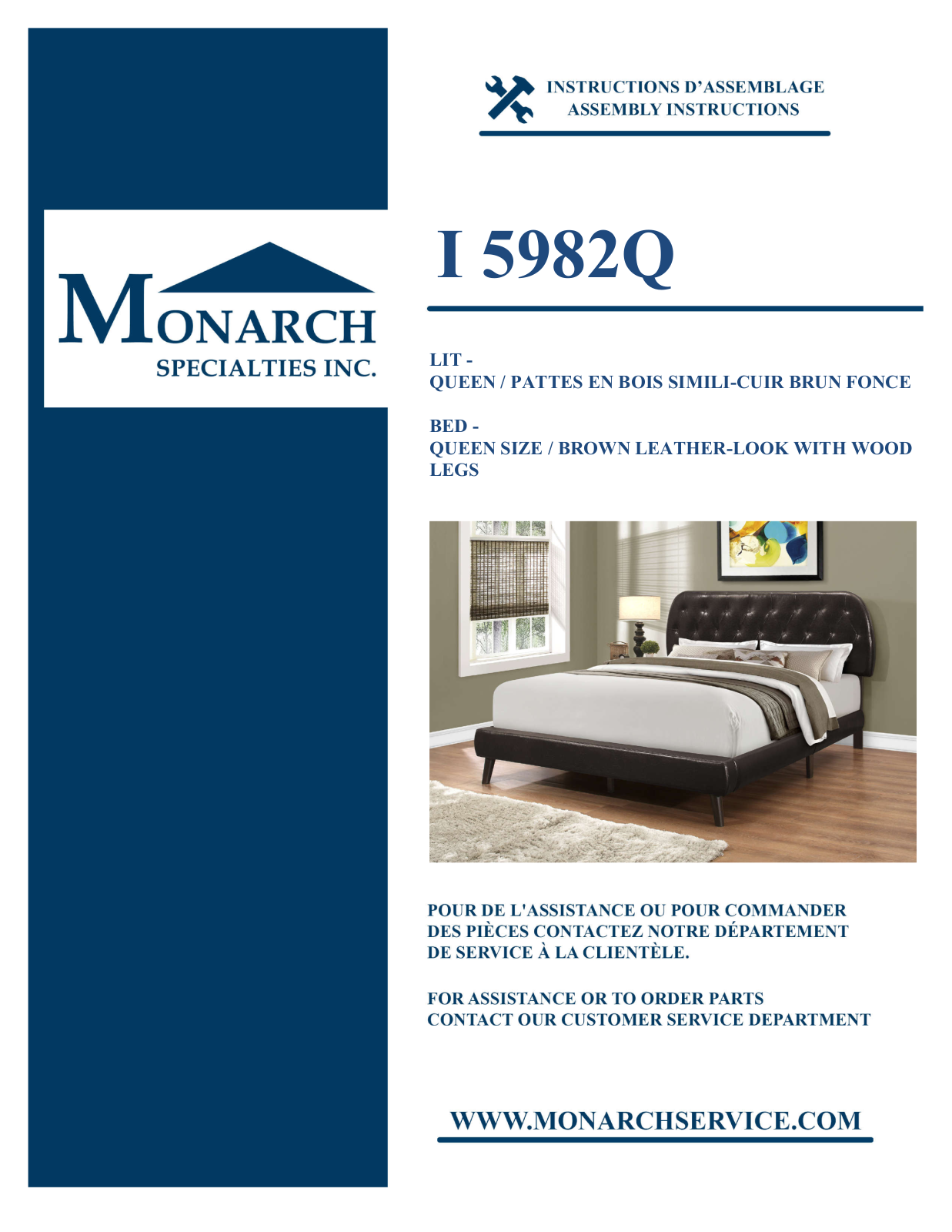 Monarch I5982Q Assembly Guide