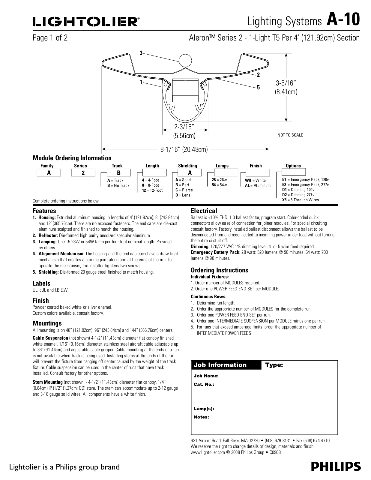 Lightolier A-10 User Manual