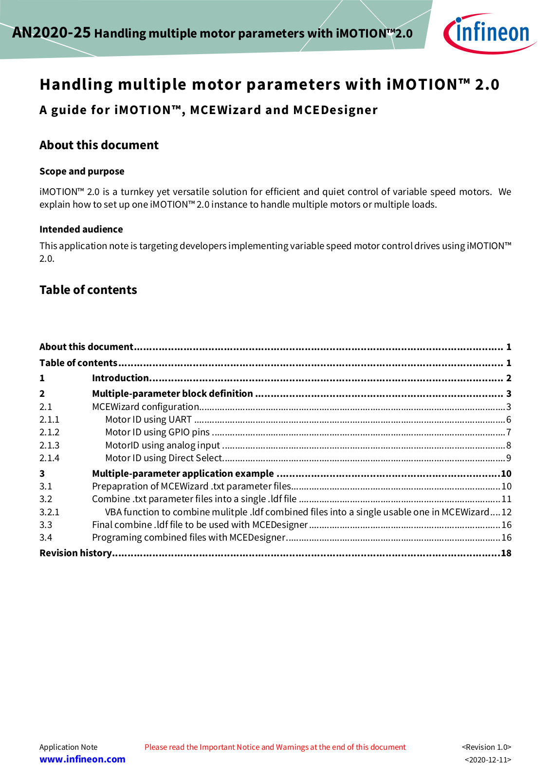 Infineon AN2020-25 User manual