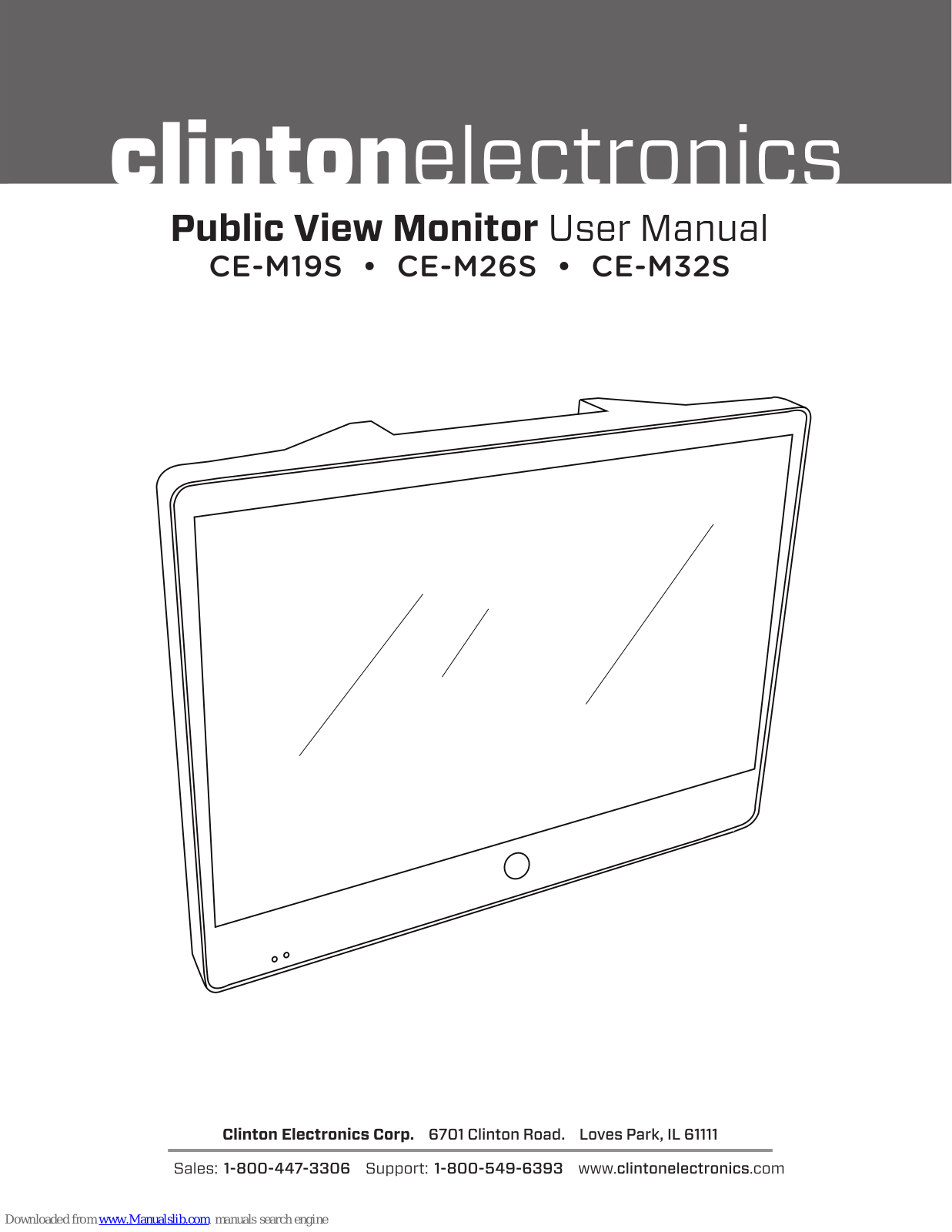 Clinton Electronics CE-M19S, CE-M26S, CE-M32S User Manual