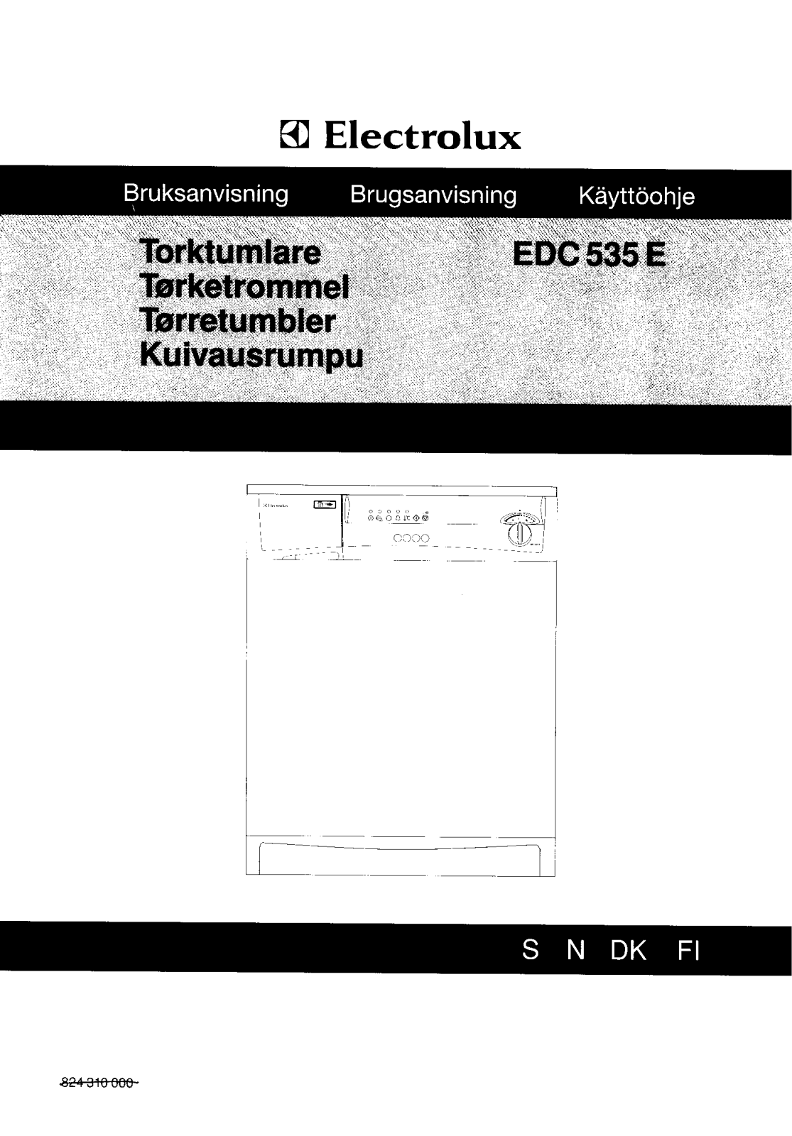 AEG EDC536E, EDC535E User Manual