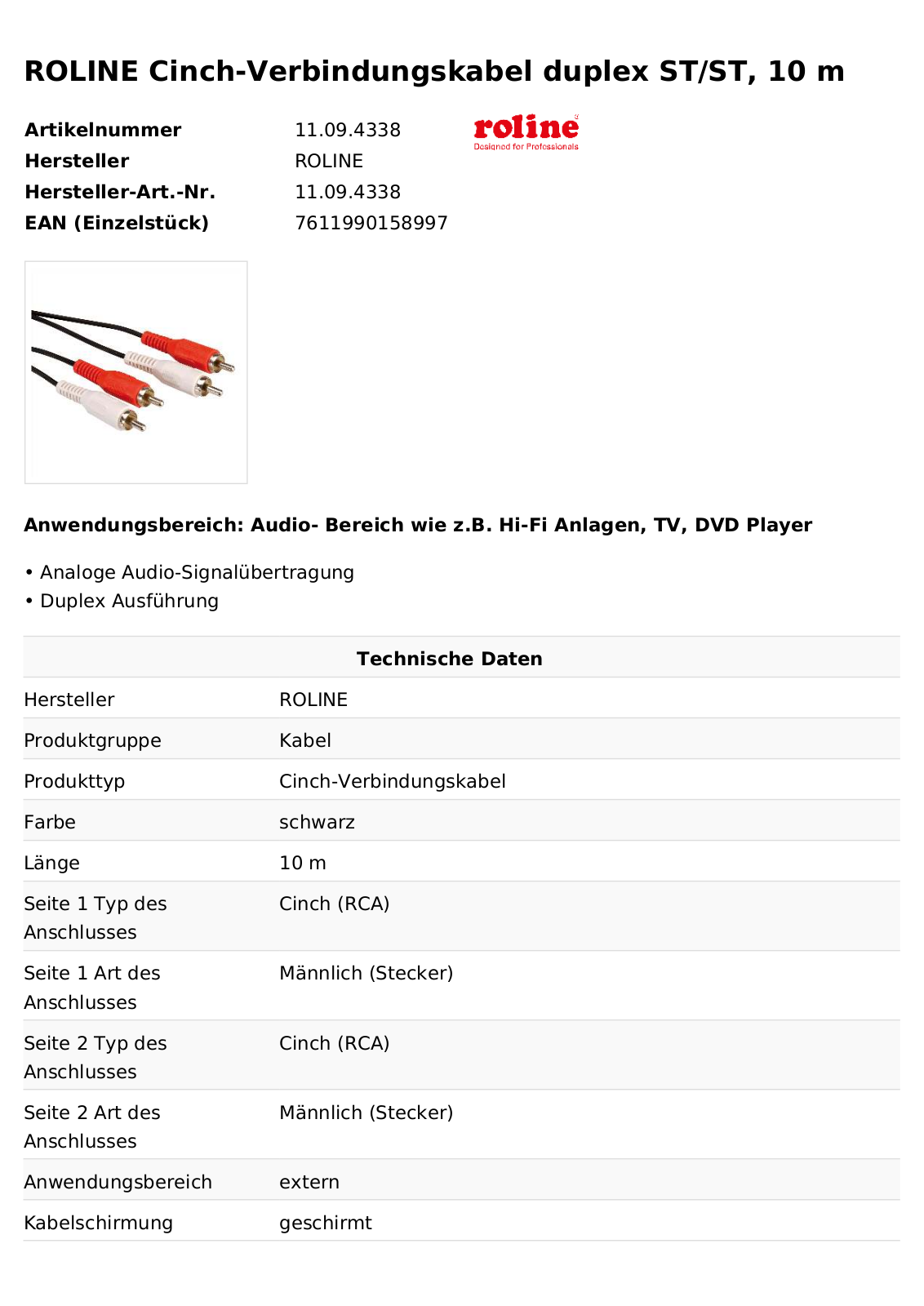ROLINE 11094338 Datasheet - ManualMachine.com