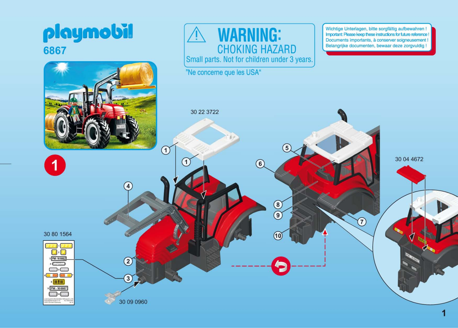 playmobil 6867 installation Guide