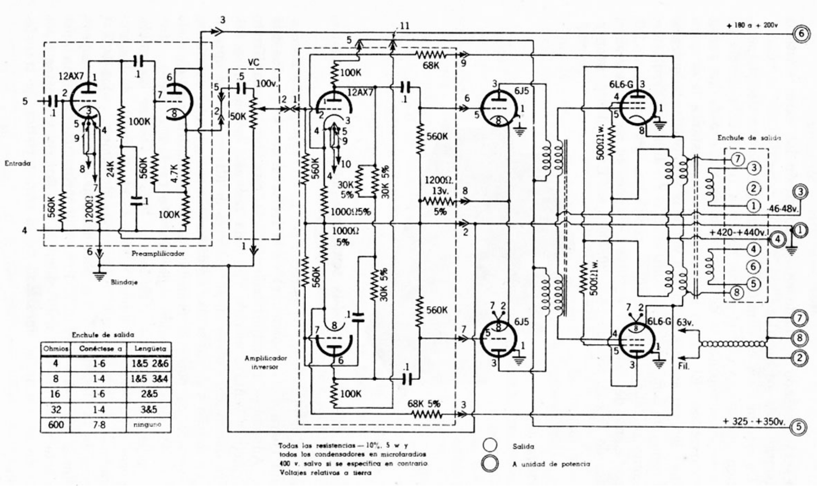 McIntosh 20-W-1 Schematic