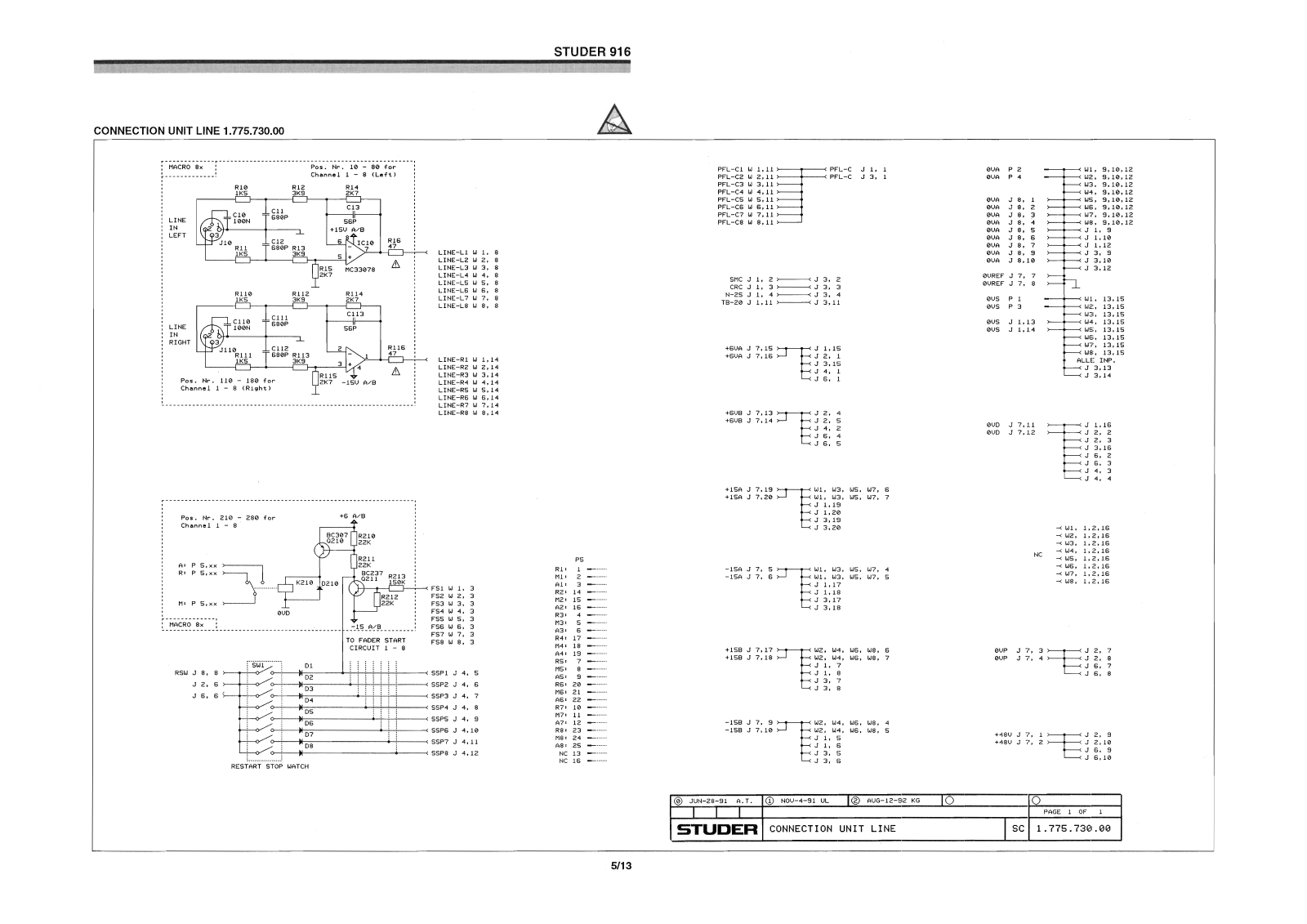 Studer 916 Service Manual