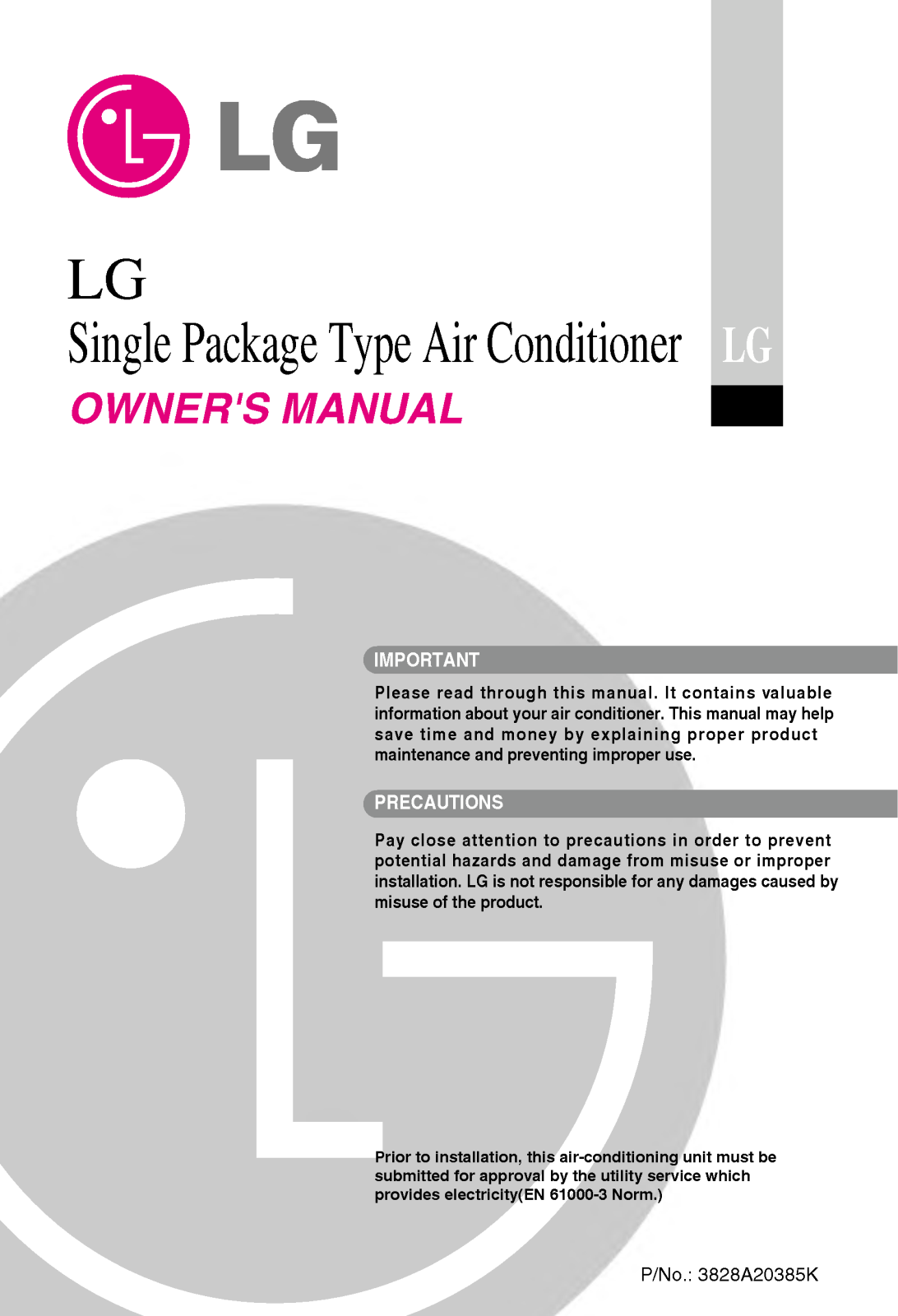 LG LK-C0608HA0 User Manual