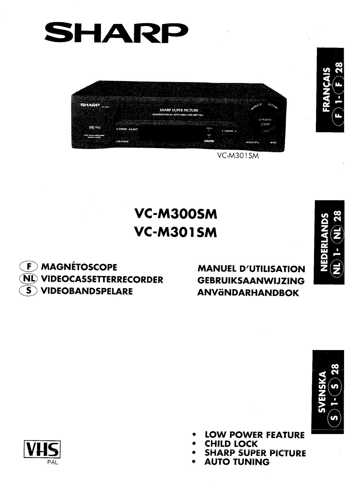 Sharp VC-M300SM, VC-M301SM User Manual