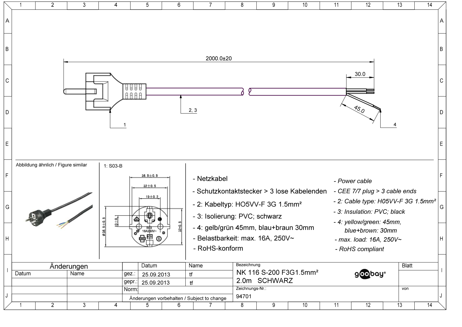 GOOBAY 94701 Datasheet - ManualMachine.com